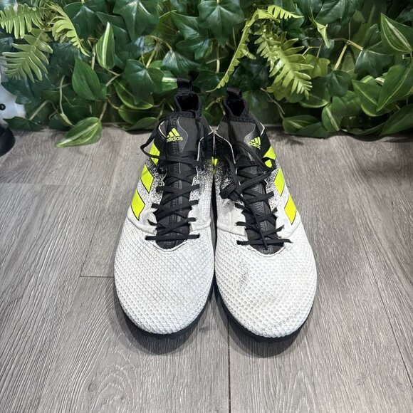 Adidas ACE Tango 17.3 Turf Soccer Indoor Shoes Black White Yellow Men’s Size 10 main image 7